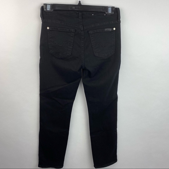 7 for all Mankind Kimmie Crop black jeans - Picture 2 of 6